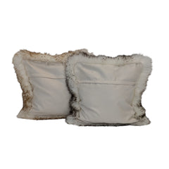 Sheepskin Cushion Cover with trim