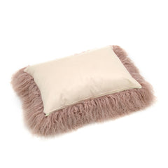 Tibetan Lamb Cushion Cover - Camel